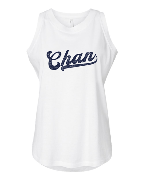 Chan Baseball Font Tank - Women's Relaxed Fit Jersey Tank