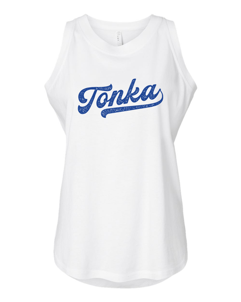 Tonka Baseball Font Tank - Women's Relaxed Fit Jersey Tank
