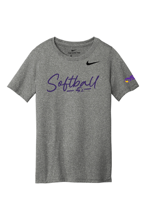 Chaska Hawks Softball Script Nike Dri-Fit Youth Tee