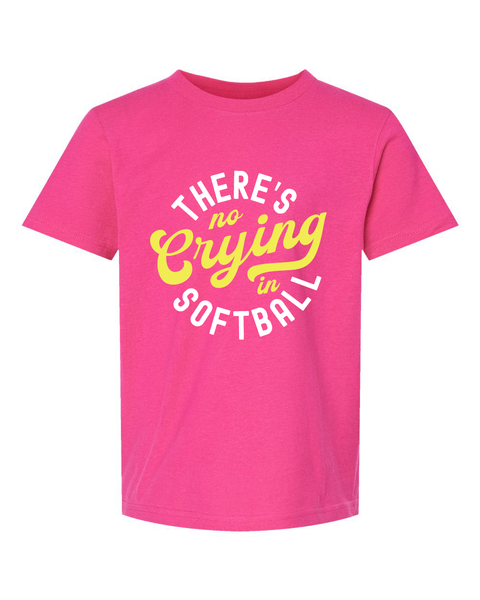No Crying in Softball Youth T-Shirt