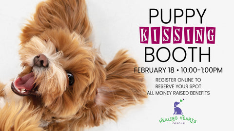 Puppy Kissing Benefiting Healing Hearts Rescue