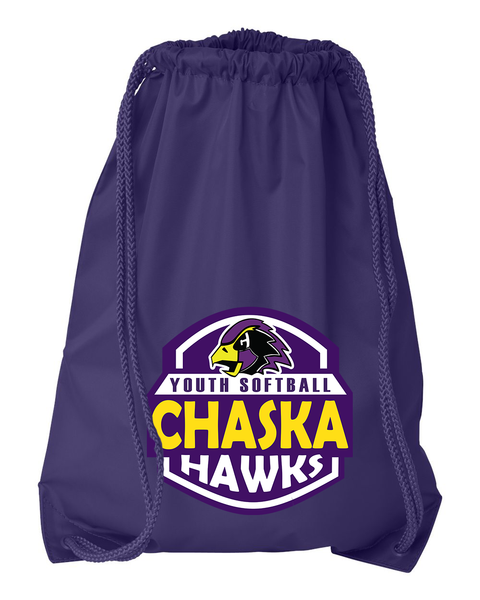 Chaska Youth Softball Drawstring Activity Bag