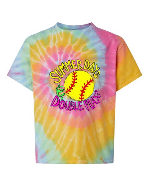 Summer Days & Double Plays Softball Youth T-Shirt