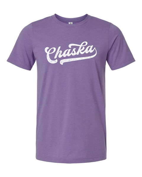 Chaska Baseball Font T-shirt, Soft Fabric Tee