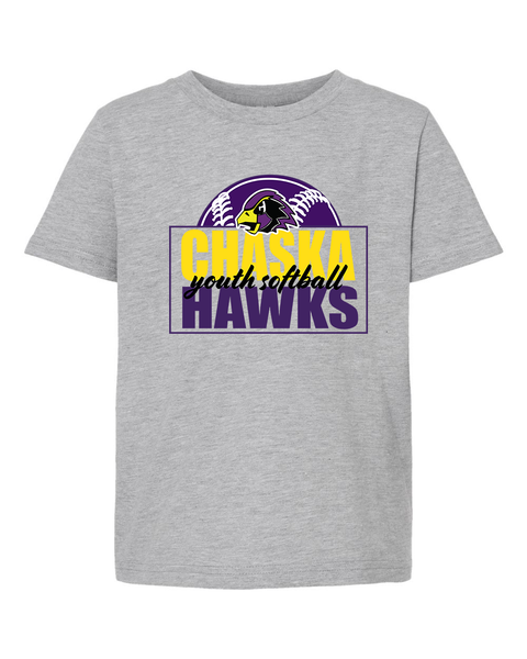 Chaska Hawks Youth Softball Logo - Youth Tee