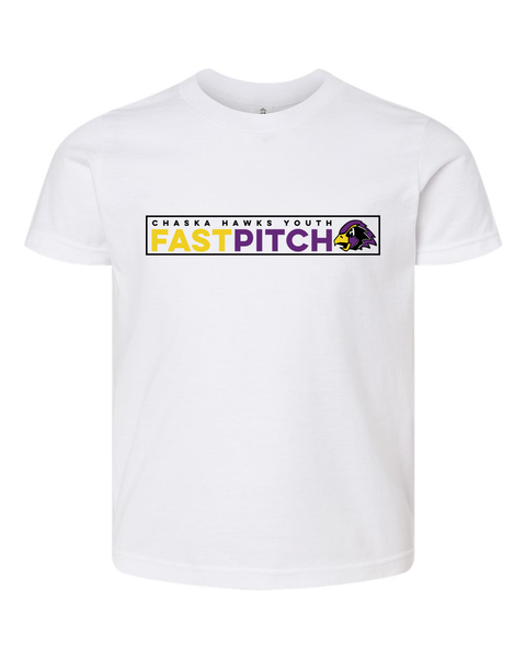 Chaska Hawks Fastpitch - Youth Tee - Purple, Grey or White