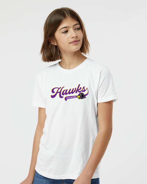 Chaska Hawks Youth Softball Script -Youth Tee