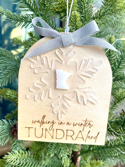 Tundraland MN Christmas Ornament