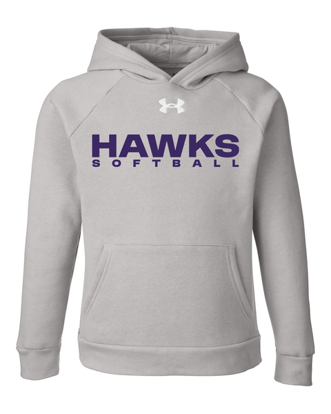 "Hawks Softball" Youth Under Armour Hoodie