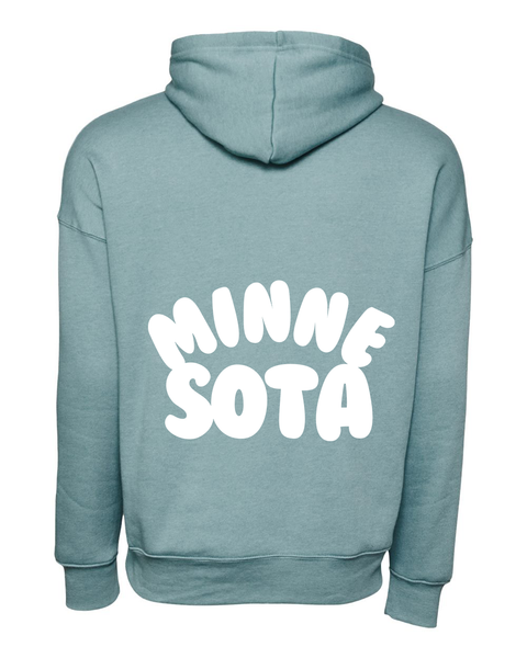 Minnesota Bubble Puff Hoodie - Lagoon Blue