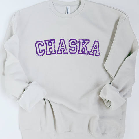 Chaska Varsity Lettering Ultra Soft Sweatshirt - Multiple Color Options