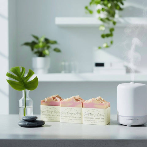 Sweet Orange Oatmeal Handmade Soap Bar VEGAN COLD PROCESS