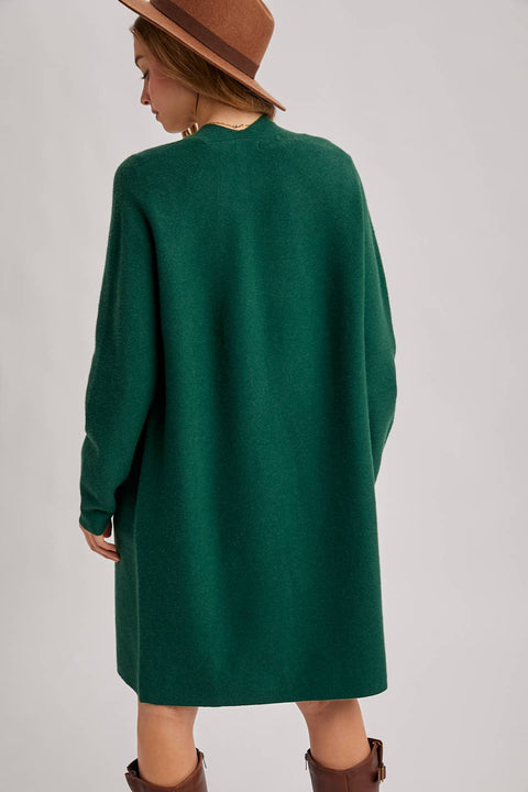 OPEN FRONT KNIT SWEATER CARDIGAN