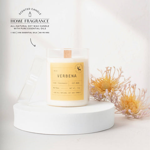 Verbena Signature Soy Wax Candle, 11 oz.