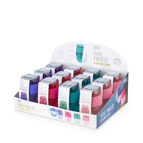 Wine FREEZE™ Cooling Cups in Asst Tinted Colors