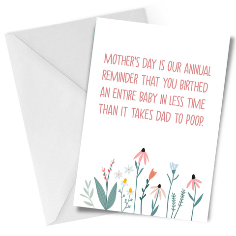 Annual Reminder Mother's Day Greeting Card