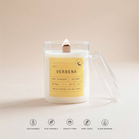 Verbena Signature Soy Wax Candle, 11 oz.