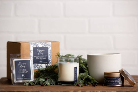 Juniper Berry 22 oz Concrete Candle