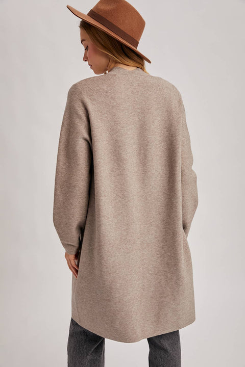 OPEN FRONT KNIT SWEATER CARDIGAN