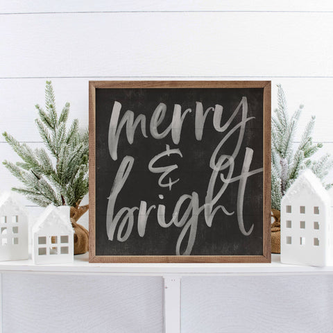 Merry And Bright Chalk Black