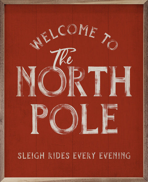 Welcome To The North Pole Red