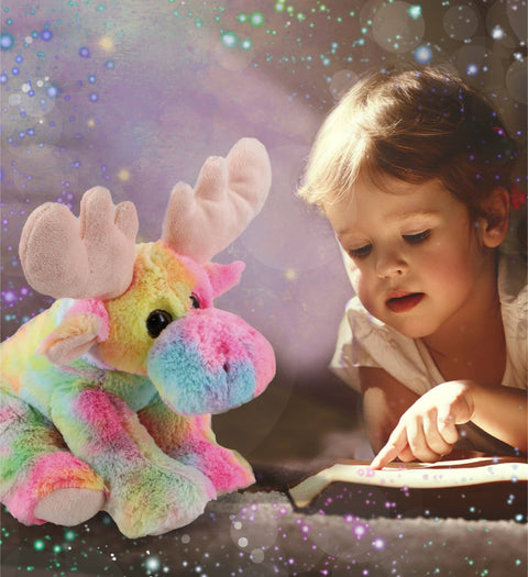 Super-Soft Plush - Rainbow Floppy Moose 9"
