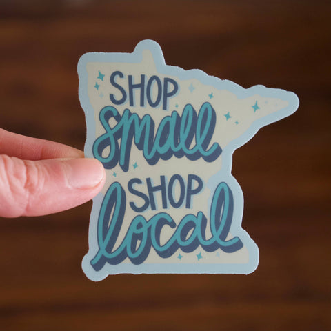 Minnesota Shop Small Shop Local Sticker