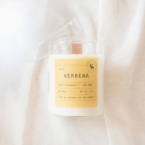 Verbena Signature Soy Wax Candle, 11 oz.