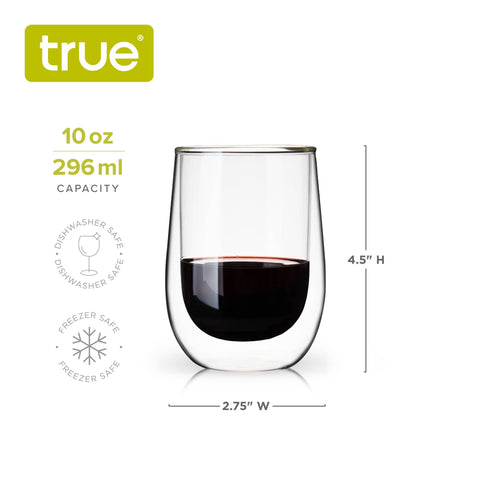 Double Walled Wine Glasses (Set of 2)
