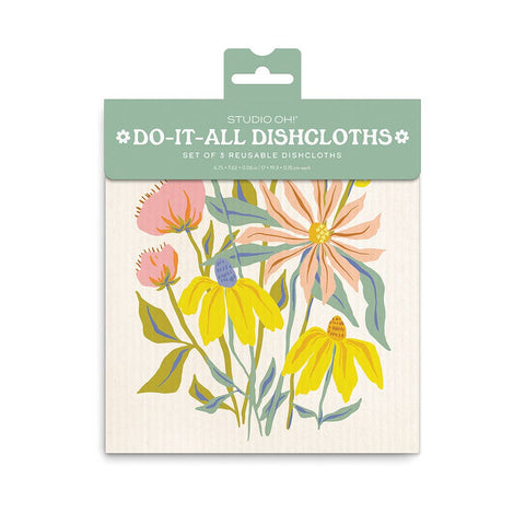 Springtime Blooms Do-It-All Dishcloths