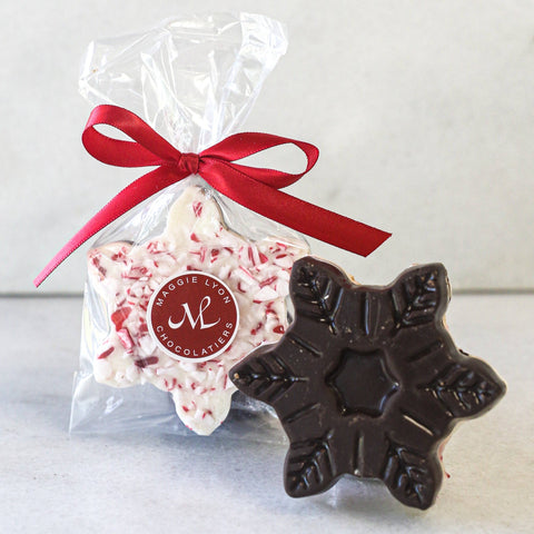 2oz Peppermint Bark Snowflake