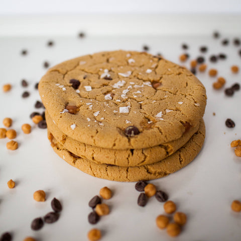 Packaged Half Pound Sea Salt Caramel Chocolate Chip Cookie