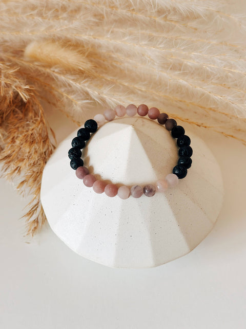 Berry Quartz diffuser bead bracelet- 6 MM