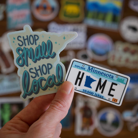 Minnesota Shop Small Shop Local Sticker