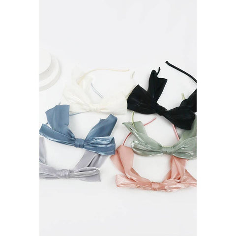 Shimmer Organza Bow Headband