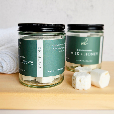 Peppermint Eucalyptus 12ct Mini Shower Steamer Jars | Aromatherapy