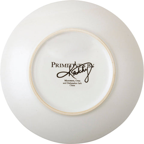Black Plaid Dessert Plate