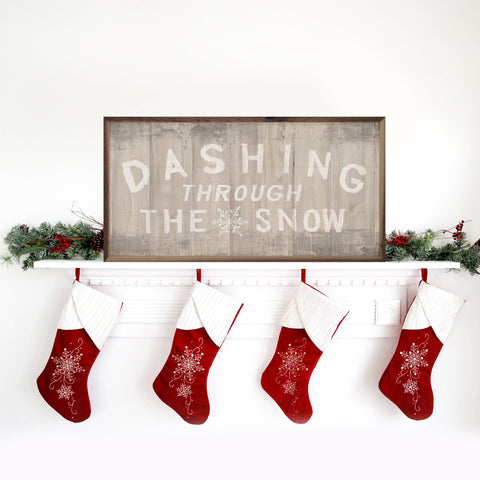 Woodland Holiday Sign Dashing