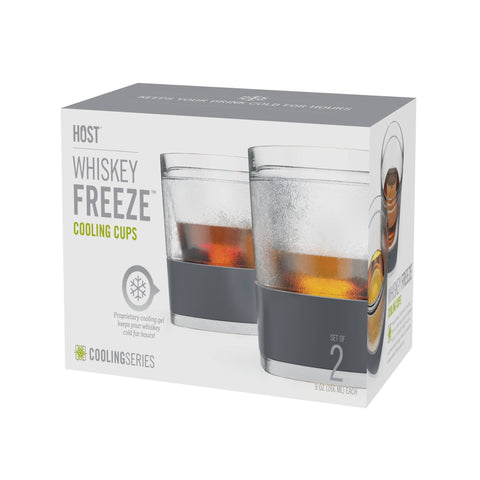 Whiskey FREEZE™ Insulated Cooling Cups in Gray Set of 2