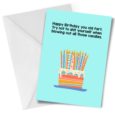 Old Fart Birthday Greeting Card
