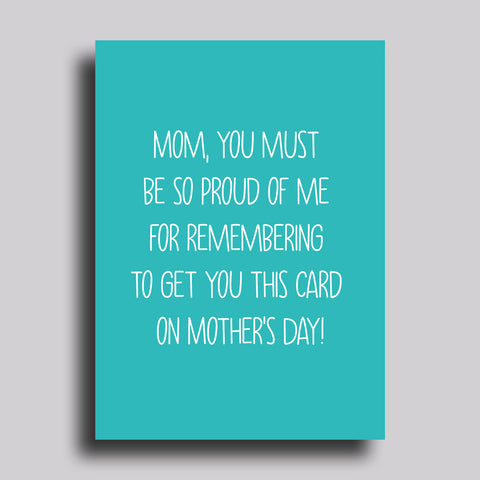 So Proud Greeting Card Mother's Day