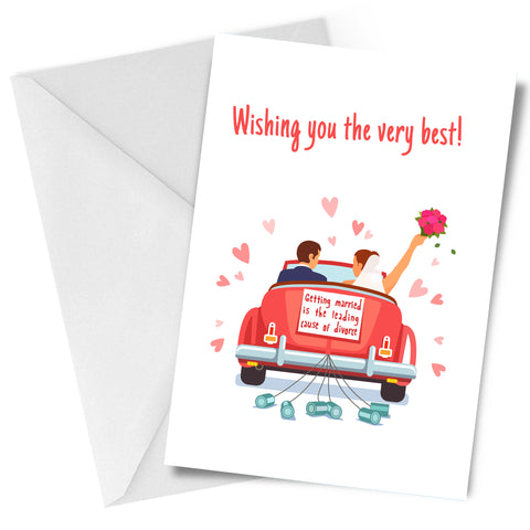 Wishing You The Very Best Wedding Marriage Greeting Card