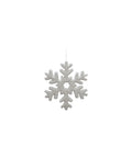 15-3/4"W x 15-3/4"H Flocked Foam Snowflake Ornament, White
