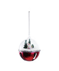 Glass & Metal Jingle Bell/Snow Globe Ornament