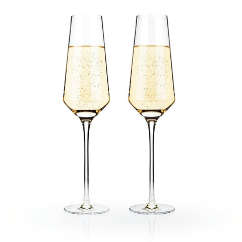 Raye Crystal Champagne Flutes (Set of 2) by Viski