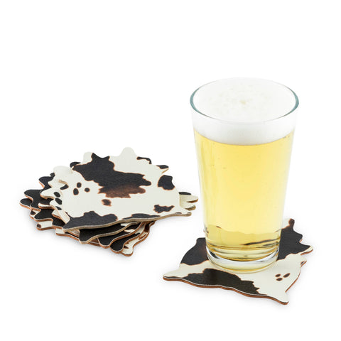 Cowhide Coaster Set by Foster & Rye