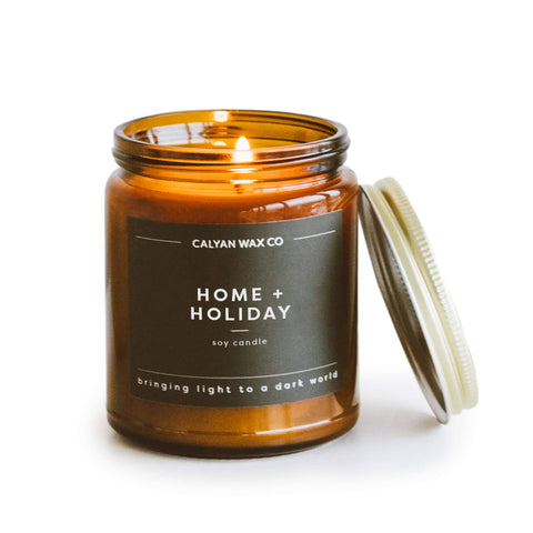 Home + Holiday | Amber Jar Soy Candle