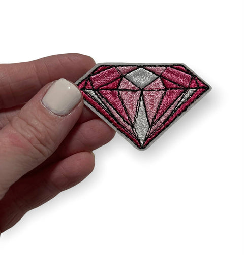 Pink Diamond Iron on Patch