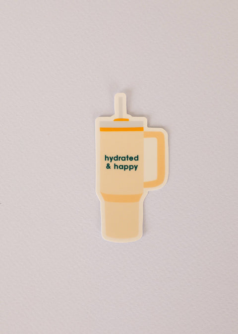 Sticker - Stanley Hydrated & Happy