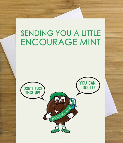 Encourage Mint Greeting Card